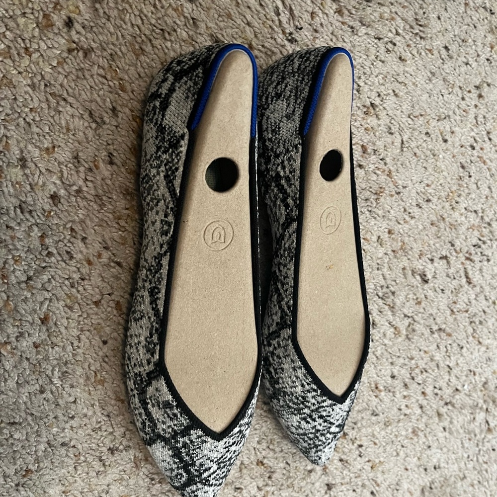 Rothy's Black and White Patterned Flats - Picture 4 of 5